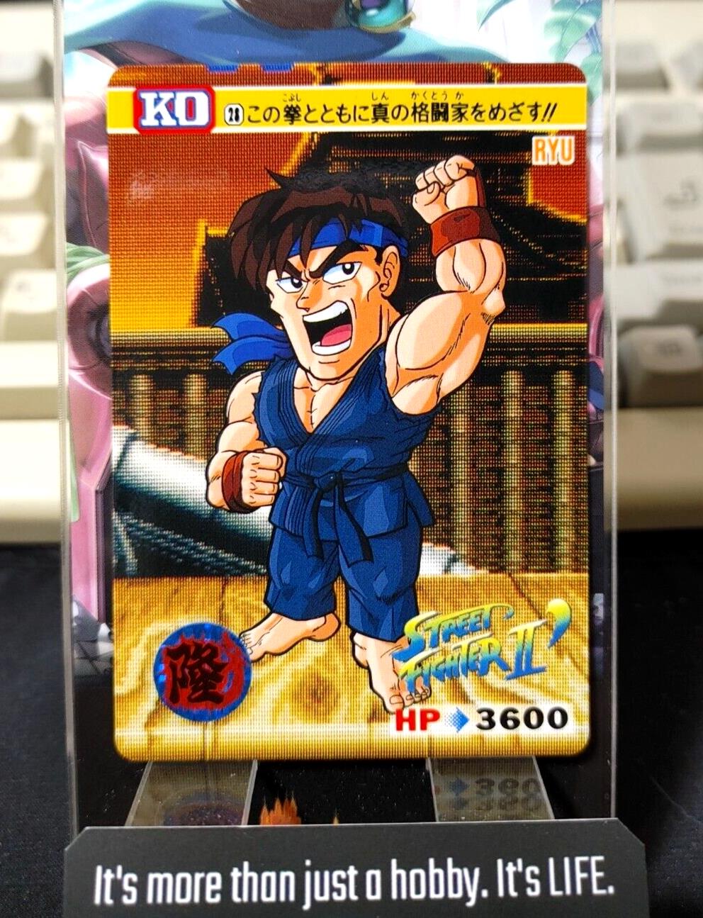 Street Fighter II Bandai Ryu Carddass Card #28 Japanese Retro Japan Rare