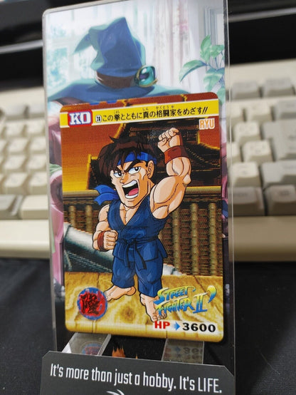 Street Fighter II Bandai Ryu Carddass Card #28 Japanese Retro Japan Rare