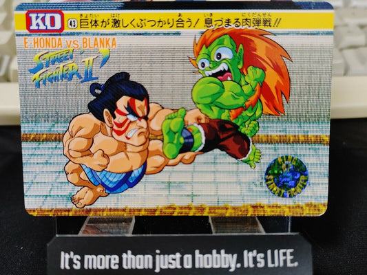 Street Fighter II Blanka Carddass Card #43 Japanese Retro Japan Rare