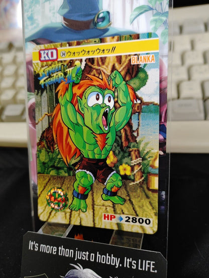 Street Fighter II Bandai Blanka Carddass Card #34 Japanese Retro Japan Rare