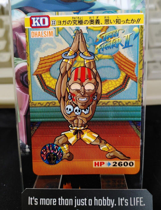 Street Fighter II Bandai Dhalsim Carddass Card #33 Japanese Retro Japan Rare