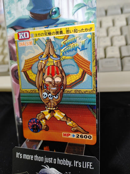 Street Fighter II Bandai Dhalsim Carddass Card #33 Japanese Retro Japan Rare