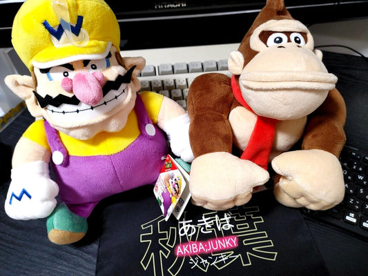 Wario Donkey Kong Super Mario Nintendo Plush Lot Japan Release Items