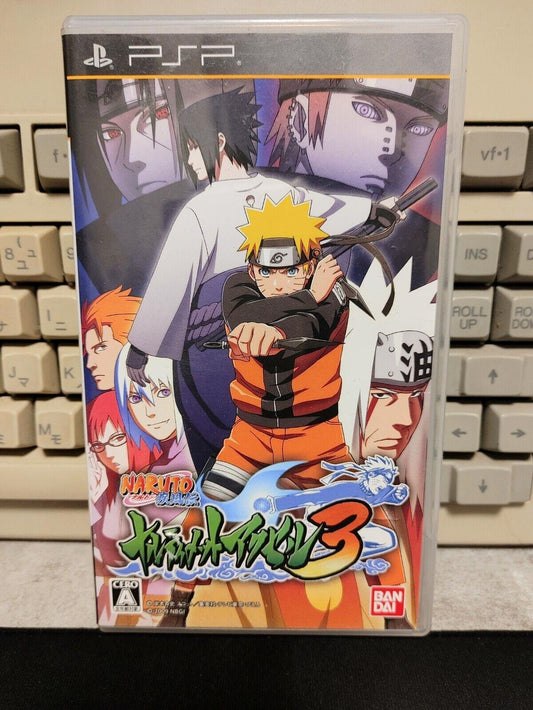 Naruto Shippuden Ultimate Ninja Heroes 3 PSP Playstation Portable Japan Import