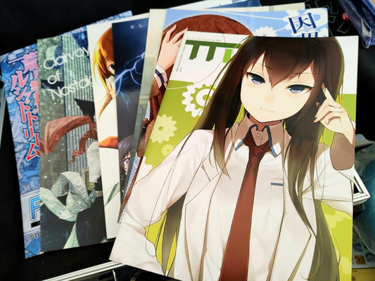 Steins Gate Anime Fanbook Dojin Art Books Japan steins;gate comics manga lot