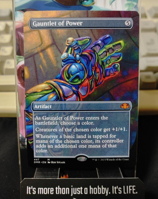 Gauntlet of Power Borderless Dominaria Remastered MTG DMR NM Pack Fresh Japan