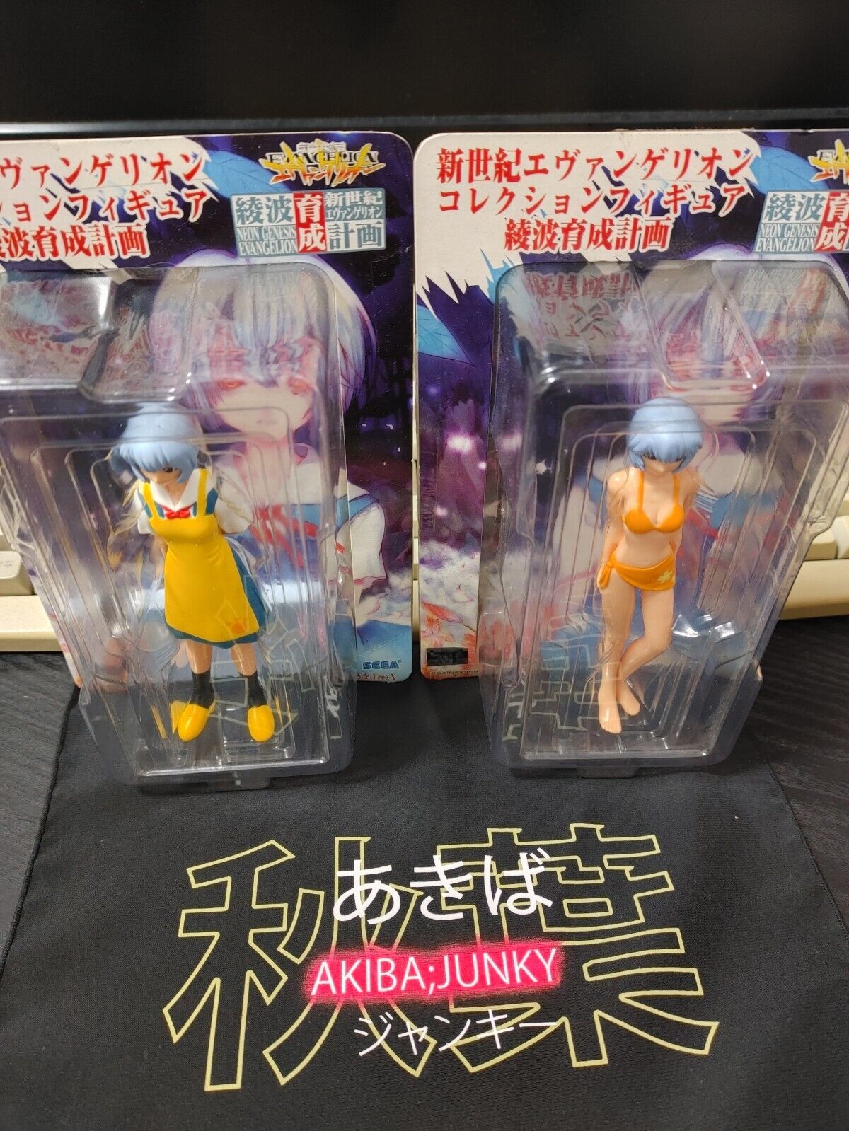 Neon Genesis Evangelion SEGA Prize Figurine Ayanami Rei Lot Japan 2x