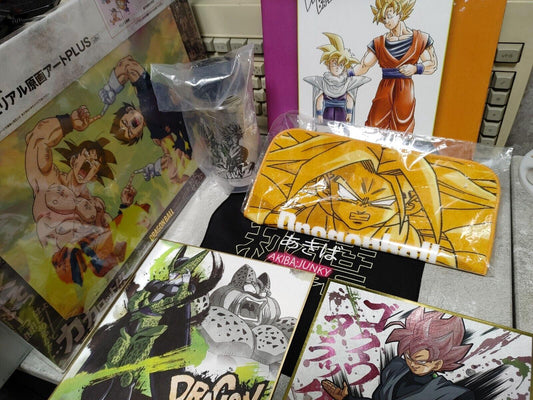 Dragon Ball Japan Clear File Art Display Goods LOT Akira Toriyama Goku Trunks JP