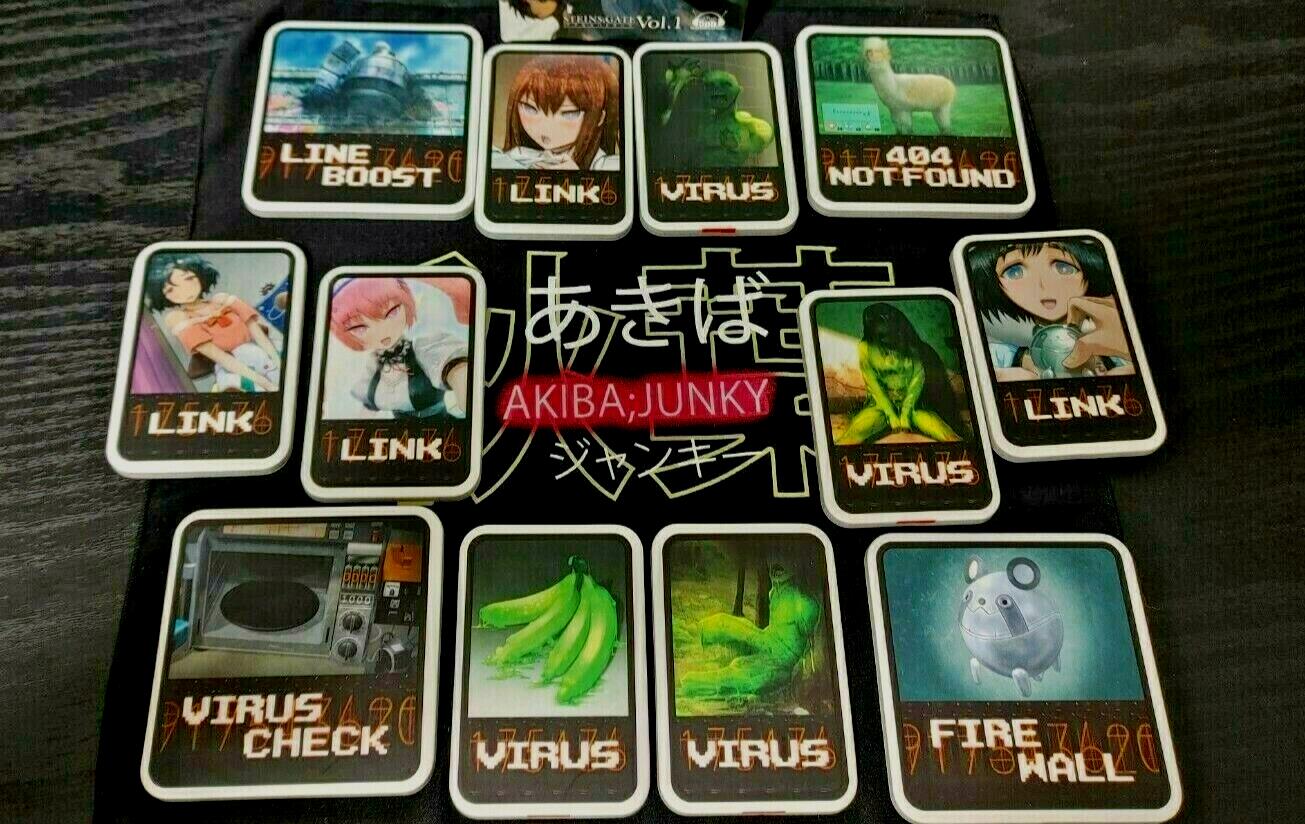 Steins Gate Anime Game Board Game Pieces Graphic Art Set Huke Japan otaku comike