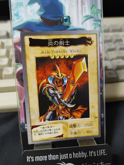 Yu-Gi-Oh Bandai Flame Swordsman  Carddass Card #36 Japanese Retro Japan Rare