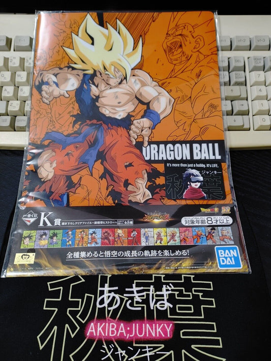 Anime Dragon ball Graphic Clear File Set 2x Goku Japan Limited