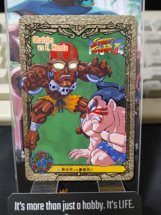 Street Fighter II Bandai Movie Carddass Card #30 Japanese Retro Japan Rare Item