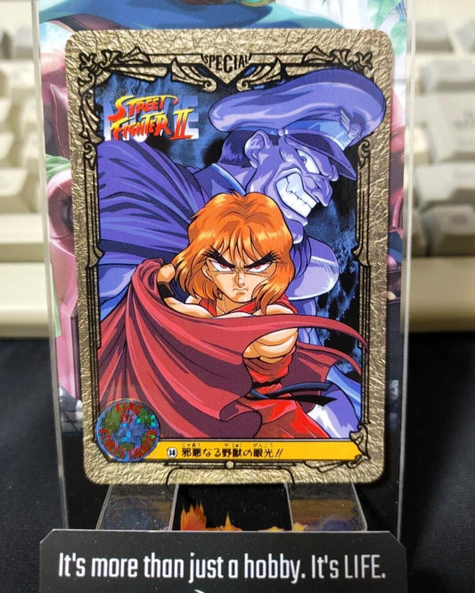 Street Fighter II Bandai Vintage Carddass Card #38 Japanese Retro Japan Rare