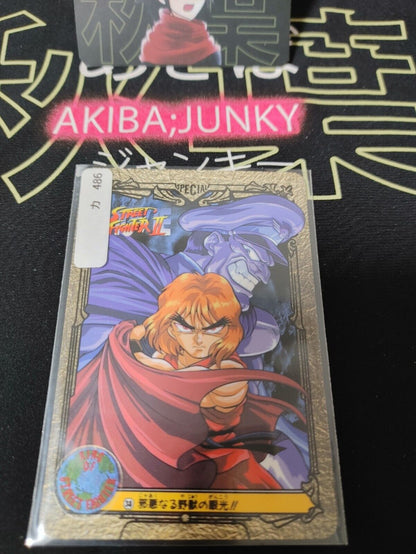 Street Fighter II Bandai Vintage Carddass Card #38 Japanese Retro Japan Rare