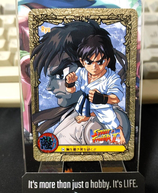 Street Fighter II Bandai Movie Carddass Card #24 Japanese Retro Japan Rare Item