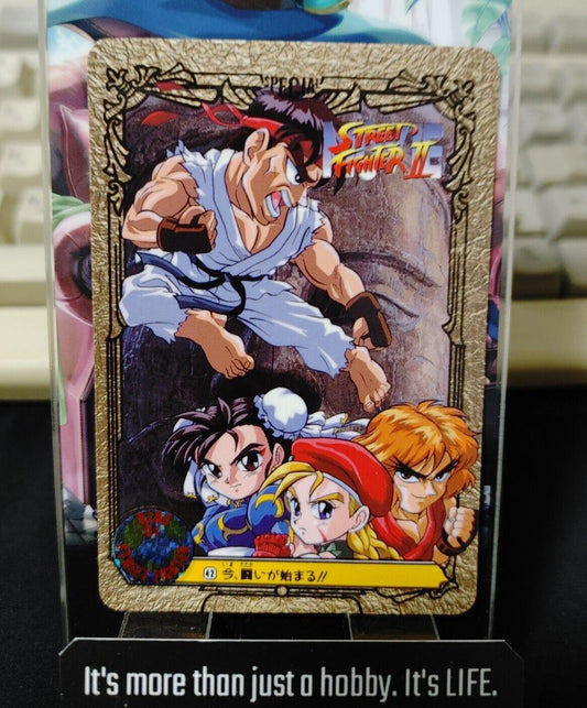 Street Fighter II Bandai Movie Carddass Card #42 Japanese Retro Japan Rare Item