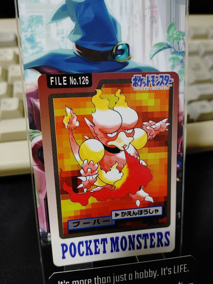 Pokemon Bandai Magmar Carddass Card #126 Japanese Retro Japan Rare Item