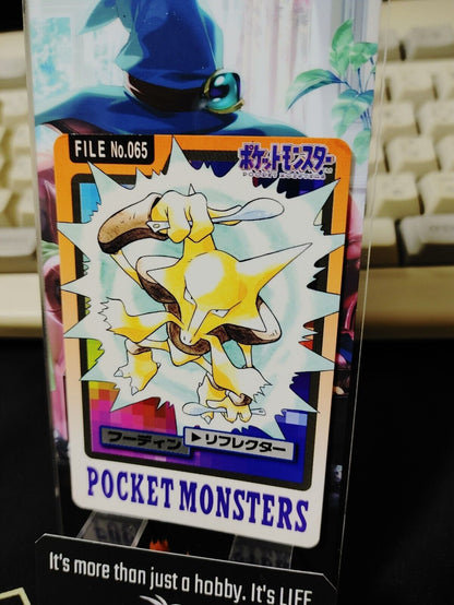 Pokemon Bandai Alakazam Carddass Card #065 Japanese Retro Japan Rare Item