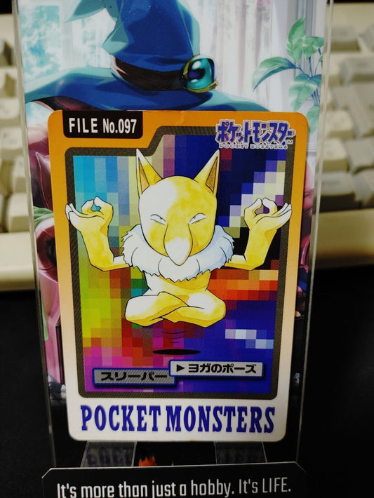 Pokemon Bandai Hypno Carddass Card #097 Japanese Retro Japan Rare Item