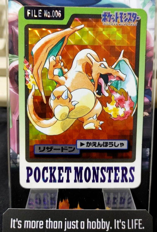 Pokemon Bandai Charizard Carddass Card #006 Japanese Retro Japan Rare Item