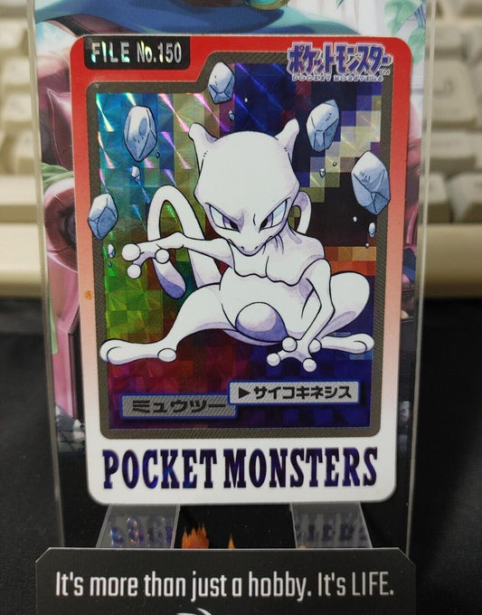 Pokemon Bandai Mewtwo Carddass Card #150 Japanese Retro Japan Rare Item