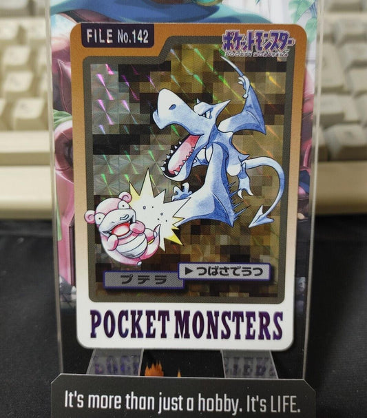 Pokemon Bandai Aerodactyl Carddass Card #142 Japanese Retro Japan Rare Item