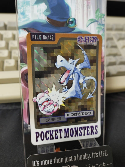 Pokemon Bandai Aerodactyl Carddass Card #142 Japanese Retro Japan Rare Item