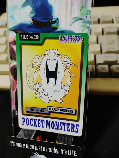 Pokemon Bandai Raticate Card #020 Japanese Retro Japan Rare Item