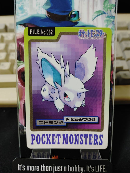 Pokemon Bandai Nidoran Card #032 Japanese Retro Japan Rare Item