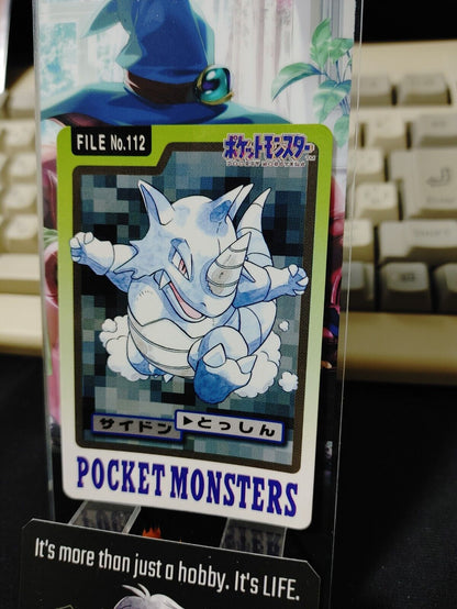 Pokemon Bandai Rhydon Card #112 Japanese Retro Japan Rare Item