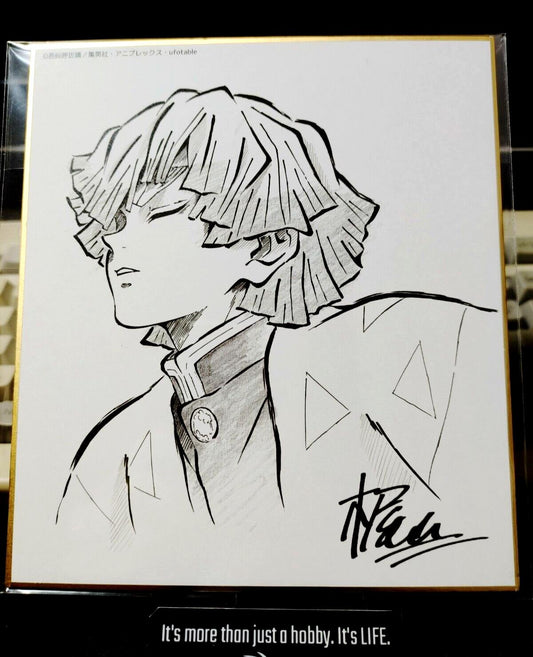 Anime Demon Slayer Zenitsu Art Panel Japan Limited Release SS