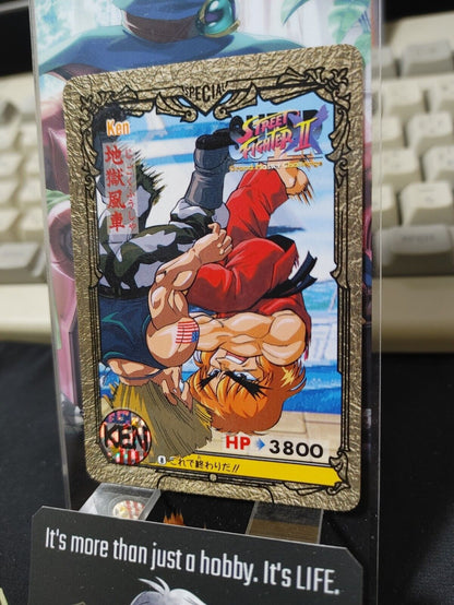 Street Fighter II Bandai Carddass Card #8 Japanese Retro Japan Rare Item