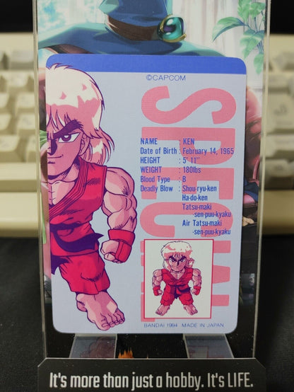 Street Fighter II Bandai Carddass Card #8 Japanese Retro Japan Rare Item