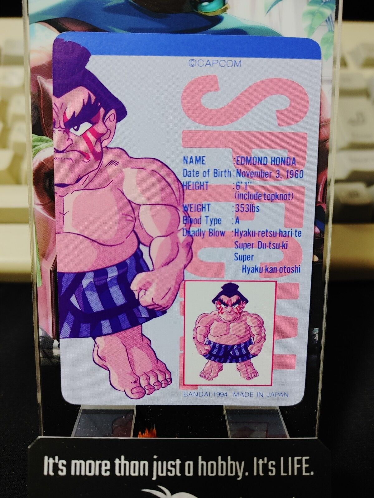 Street Fighter II Bandai Movie Carddass Card #9 Japanese Retro Japan Rare Item