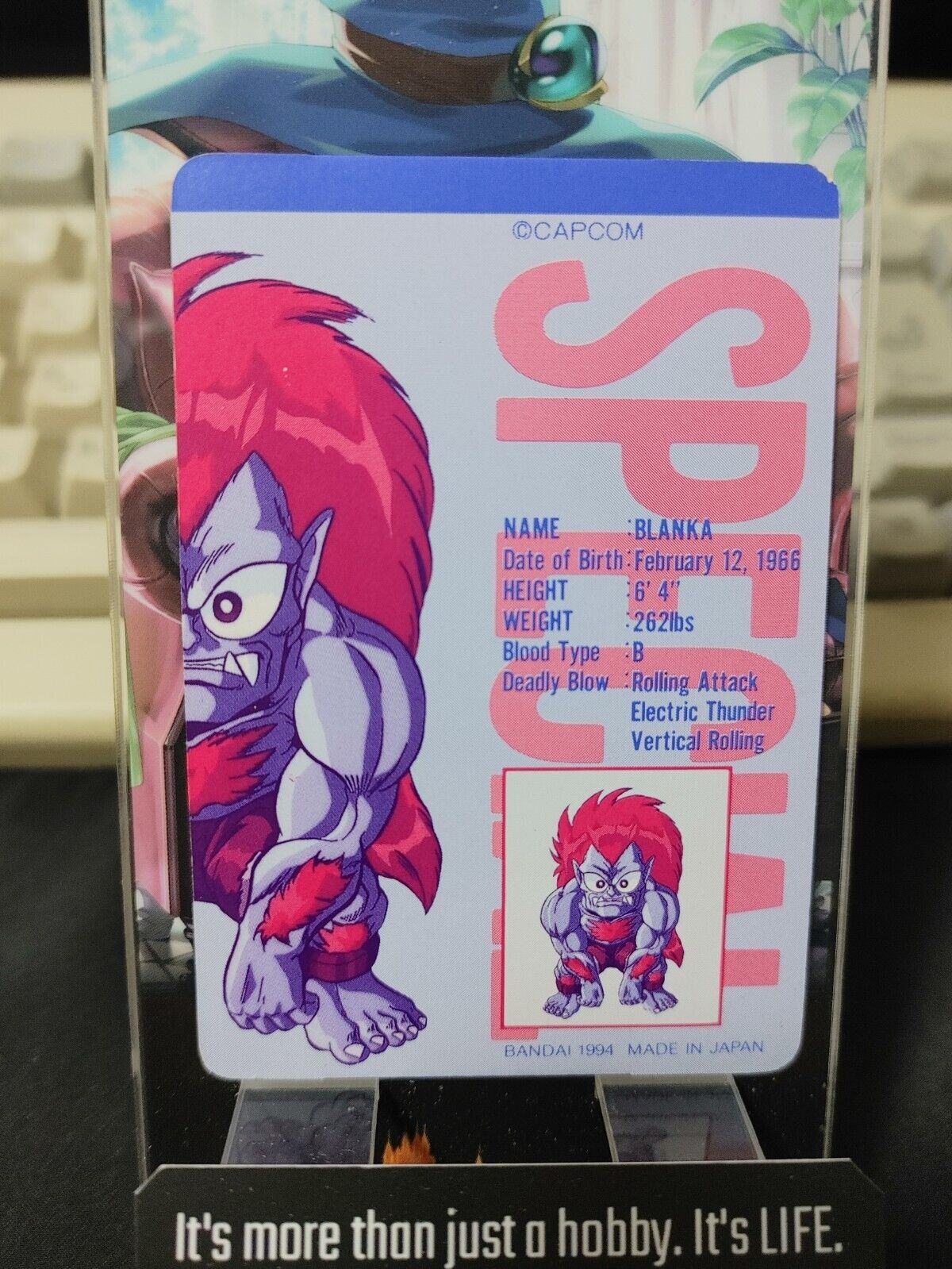 Street Fighter II Bandai Movie Carddass Card #11 Japanese Retro Japan Rare Item