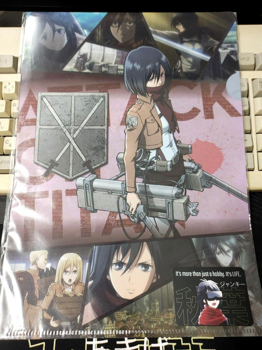 Attack on Titan Collectible  Design Clear File Design Mikasa A GOODS JAPAN