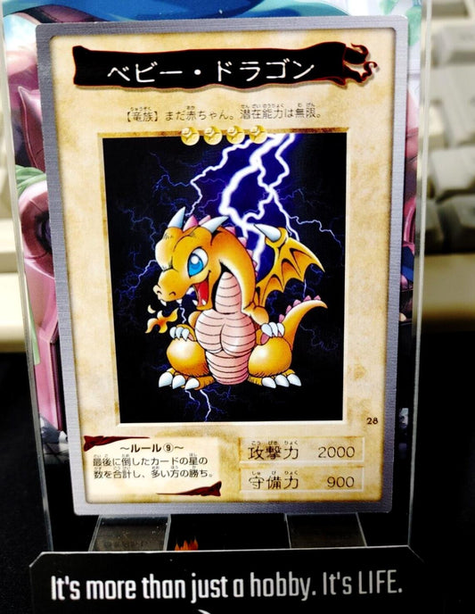 Yu-Gi-Oh Bandai Carddass Card #28 Baby Dragon Japanese Retro Japan LP-NM