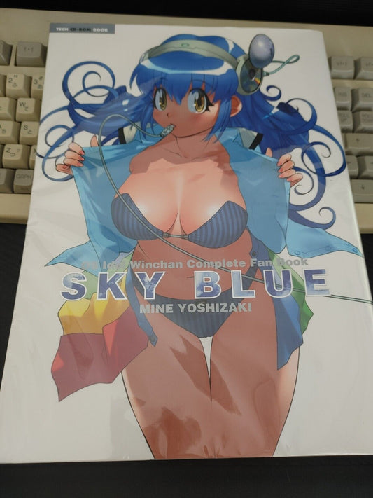 OS Idol Winchan PC Fan Book Sky Blue Mine Yoshizaki Media CD Included Japan