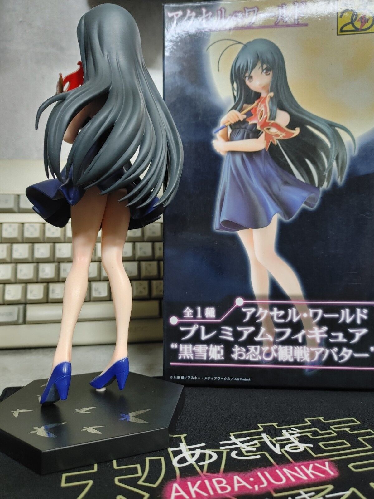 Anime Figure Accel World Kuroyukihime Premium Dengeki Bunko 20th Anniversary JP