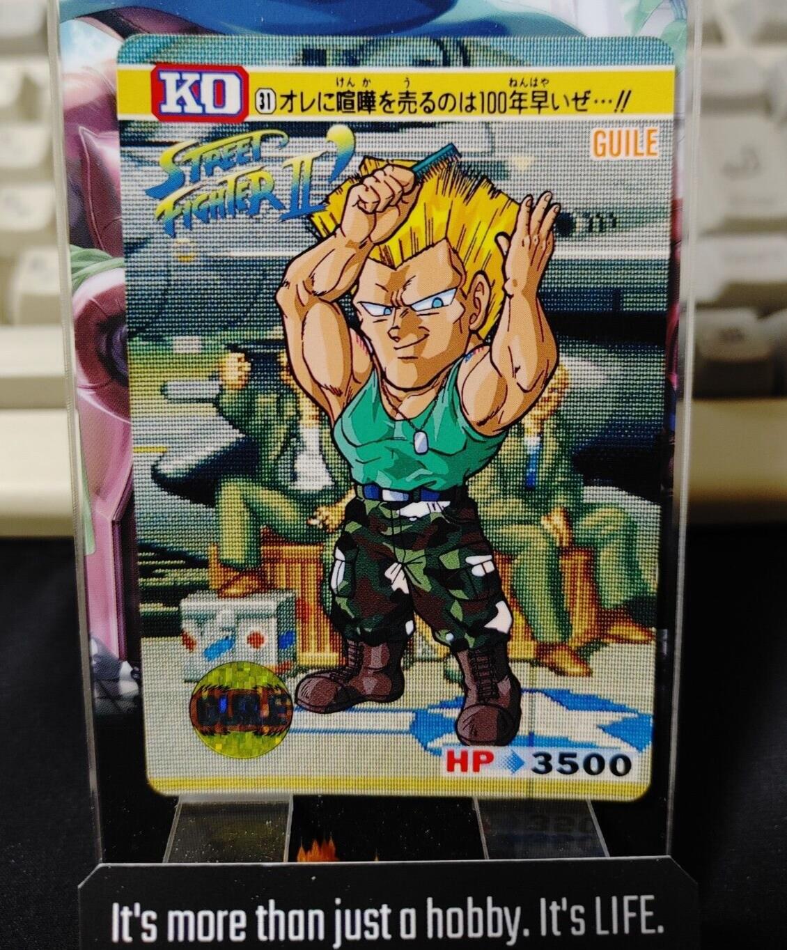 Street Fighter II Bandai Guile Carddass Card #31 Japanese Retro Japan Rare