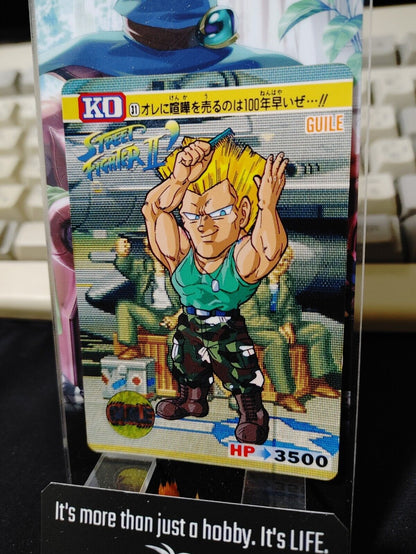 Street Fighter II Bandai Guile Carddass Card #31 Japanese Retro Japan Rare