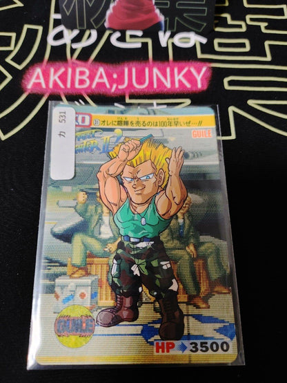 Street Fighter II Bandai Guile Carddass Card #31 Japanese Retro Japan Rare