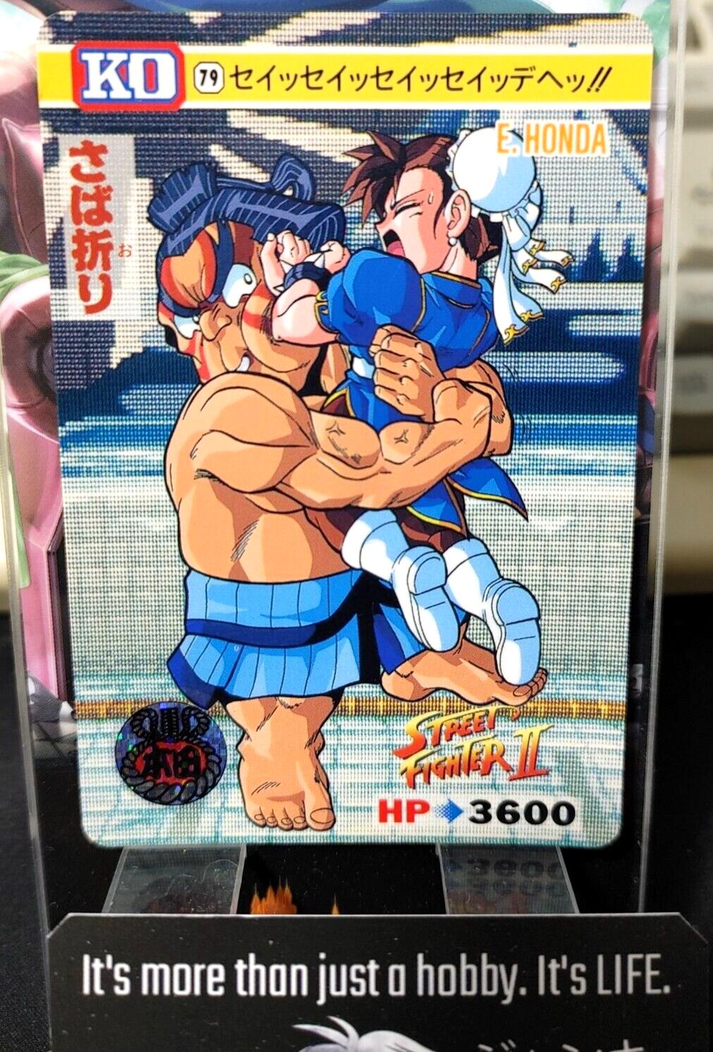 Street Fighter II Bandai Chun li E Honda Carddass Card #79 Japanese Retro Japan
