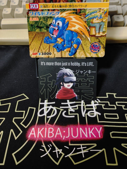 Street Fighter II Bandai Blanka Carddass Card #52 Japanese Retro Japan Rare
