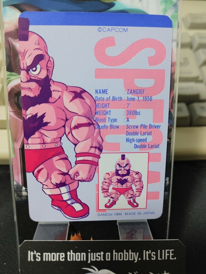 Street Fighter II Bandai Carddass Card Cammy #12 Japanese Retro Japan Rare Item