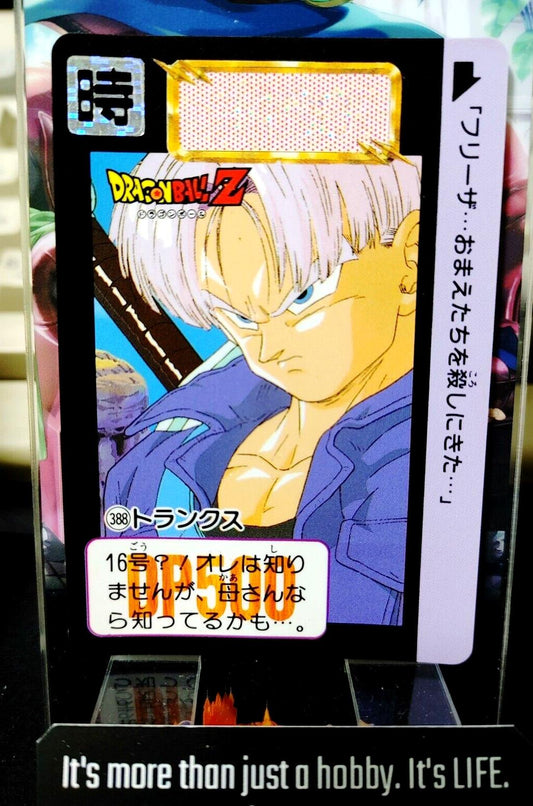 Dragon Ball Z Bandai Carddass Card Trunks #388 Japanese Retro Vintage TCG Japan