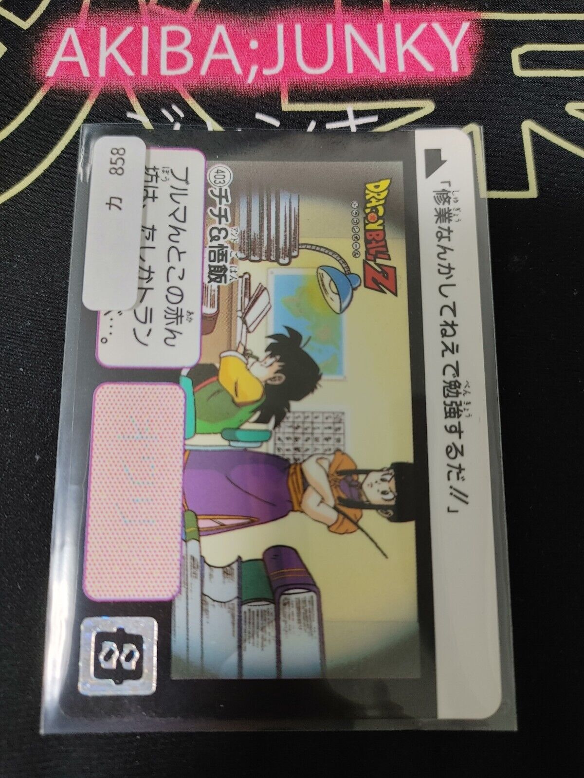 Dragon Ball Z Bandai Carddass Card Chi Chi #403 Japanese Retro Vintage TCG Japan