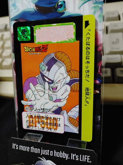 Dragon Ball Z Bandai Carddass Card Freeza #407 Japanese Retro Vintage TCG Japan