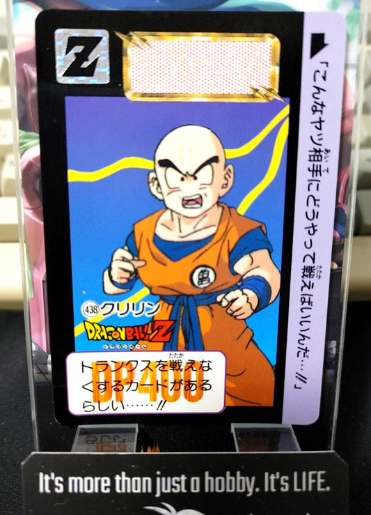 Dragon Ball Z Bandai Carddass Card Krillin #438 Japanese Retro Vintage Japan