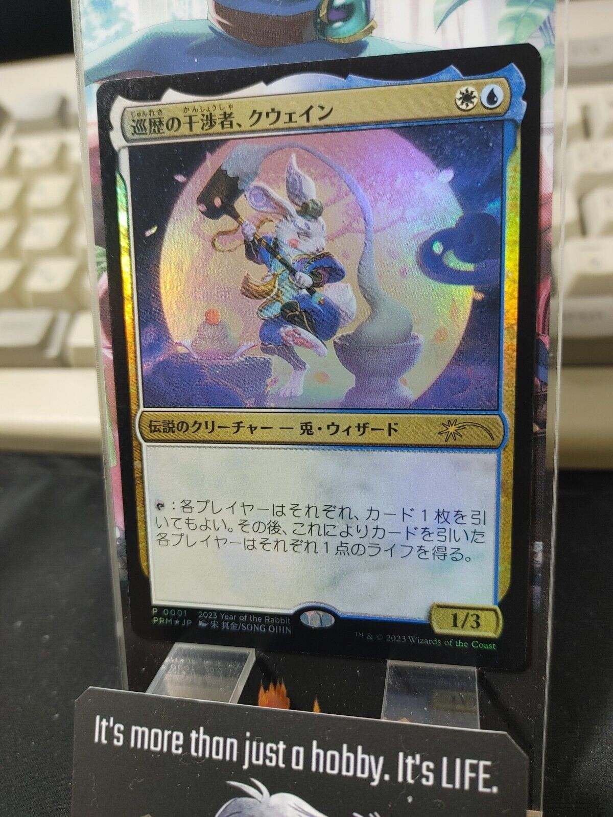 MTG Kwain, Itinerant Meddler Rabbit Year 2023 League APAC Promo Japanese NM-LP